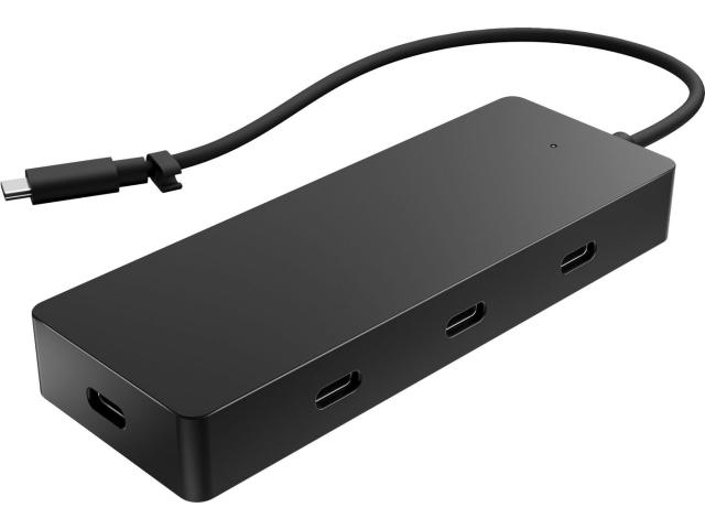 Hub USB HP 6G843AA, 4 x USB-C, Black