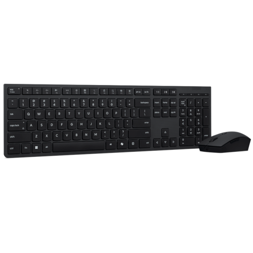 Kit Lenovo Professional Wireless Rechargeable Combo - Tastatura, USB Wireless/Bluetooth, Black + Mouse Optic, USB Wireless/Bluetooth, Black