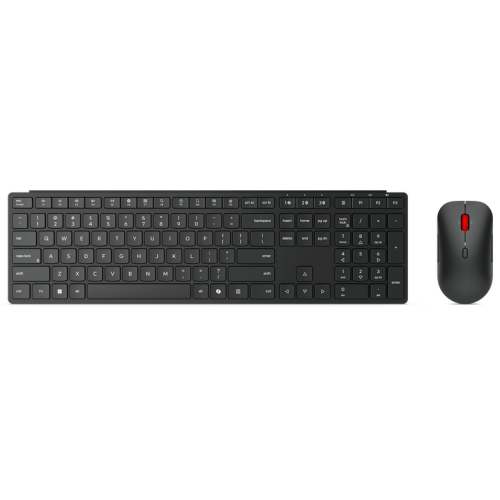 Kit Wireless Lenovo Multi-Mode Pro Combo - Tastatura, USB Wireless/Bluetooth, Eclipse Black + Mouse Optic, USB Wireless/Bluetooth, Eclipse Black