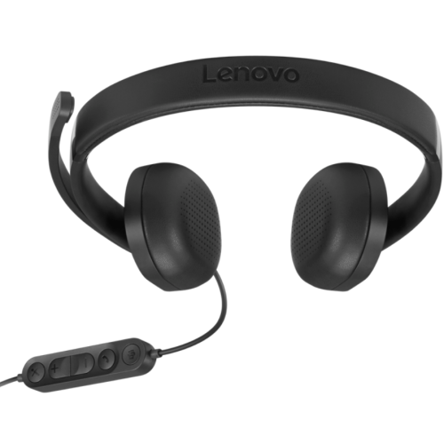 Casti cu microfon Lenovo VoIP 5000, USB-C/A, Black