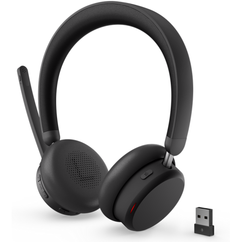 Casti cu microfon Lenovo Dual-Mode, USB-A/Bluetooth, Black