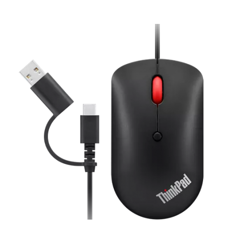 Mouse Optic Lenovo ThinkPad, USB/USB-C, Raven Black