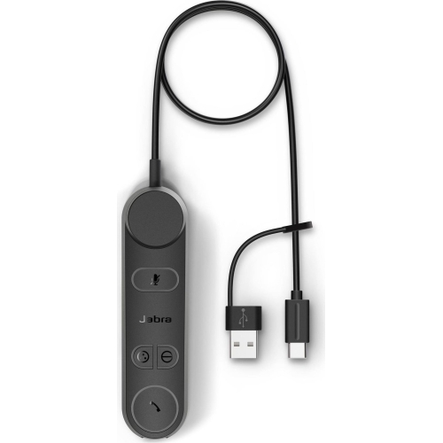 Telecomanda control Jabra Engage 50 II Link UC pentru casti, USB-C/USB-A, Black