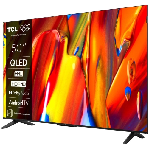 Televizor QLED TCL Smart 50V5C Seria V5C, 50 inch, Full HD, Black