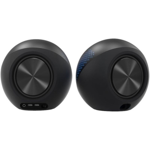 CREATIVE PEBBLE X USB-C 2.0 Speakers w/Bluetooth 5.3, RGB Lighting, Aux, black