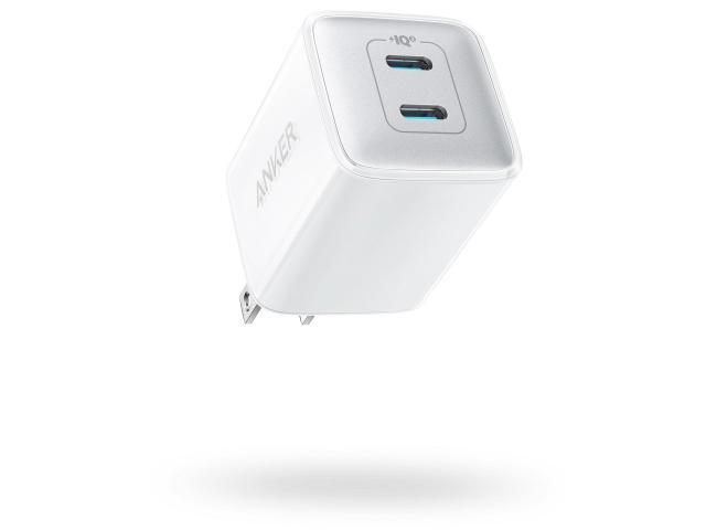 Incarcator retea Anker 521 Nano Pro A2038G21, 2x USB-C, 1.2A, White