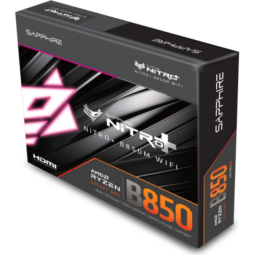 Placa de baza Sapphire NITRO+ B850M WIFI, AMD B850, Socket AM5, mATX