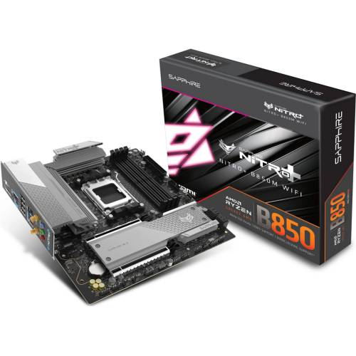 Placa de baza Sapphire NITRO+ B850M WIFI, AMD B850, Socket AM5, mATX