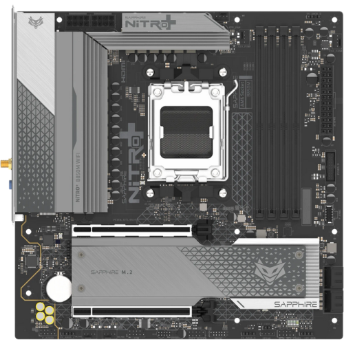 Placa de baza Sapphire NITRO+ B850M WIFI, AMD B850, Socket AM5, mATX