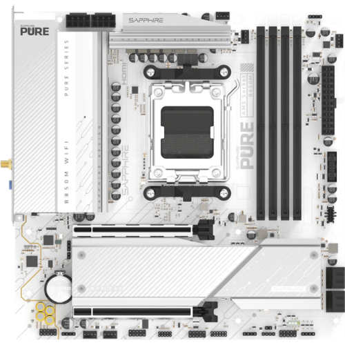 Placa de baza Sapphire PURE B850M WIFI, AMD B850, Socket AM5, mATX