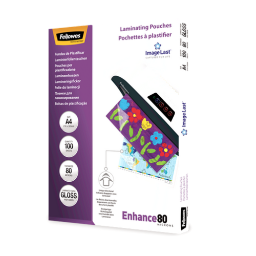 LAMINATOR POUCH IMAGELAST/A4 80 100PCS 5306114 FELLOWES