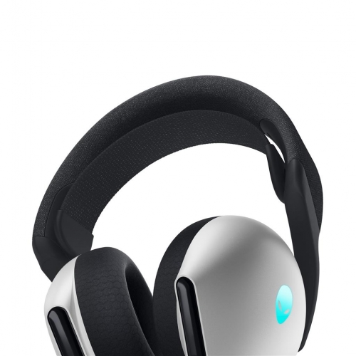 Casti cu microfon Dell Alienware AW720H, USB Wireless/3.5mm jack, Lunar Light