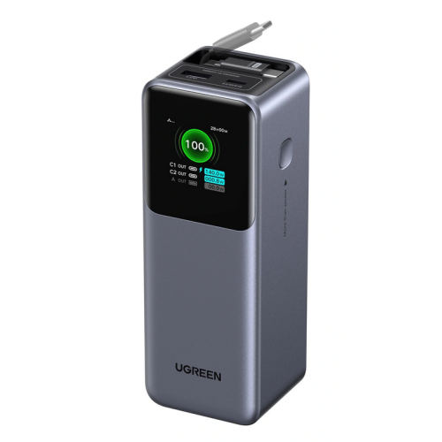 Baterie portabila Baseus Ugreen PB726, 20000 mAh, 1 x USB-A, 2 x USB-C, Gray