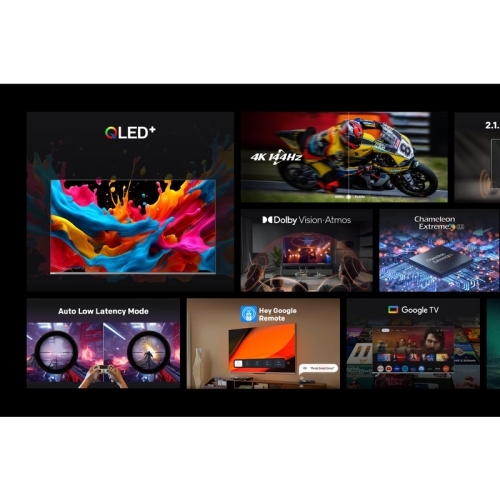 Televizor QLED METZ Smart 55MQE8000Z Seria MQE8000, 55 inch, Ultra HD 4K, Black