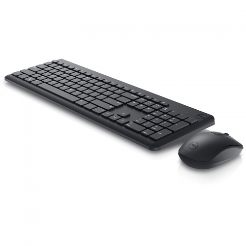 Kit Wireless Tastatura Dell KM3322W, Layout RO, USB, Black + Mouse Optic, USB, Black