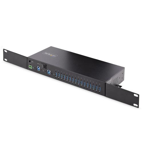 Hub USB Startech Industrial 5G16AINDS-USB-A-HUB, 16x USB 3.2 Gen 1, Black