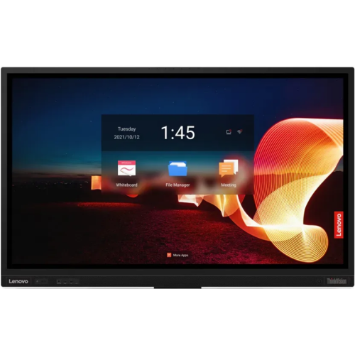 Display interactiv Lenovo Seria ThinkVision T75 62F4WA1CEK, 75inch, 3840x2160pixeli, Raven Black