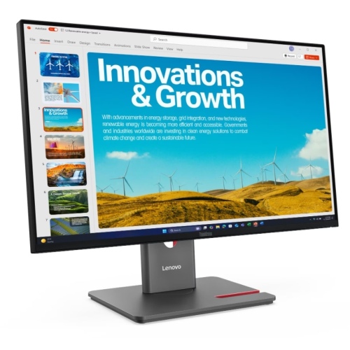 Monitor LED Lenovo ThinkVision P24QD-40, 23.8 inch, 2560 x 1440 pixeli, 4 ms GTG, Eclipse Black