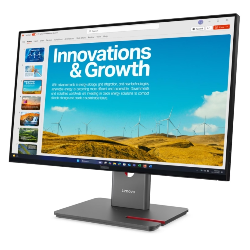 Monitor LED Lenovo ThinkVision P24QD-40, 23.8 inch, 2560 x 1440 pixeli, 4 ms GTG, Eclipse Black