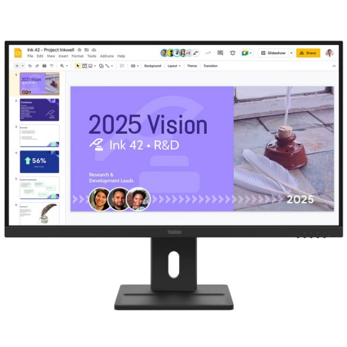 Monitor LED Lenovo ThinkVision E27Q-40, 27 inch, 2560 x 1440 pixeli, 4ms GtG, Black