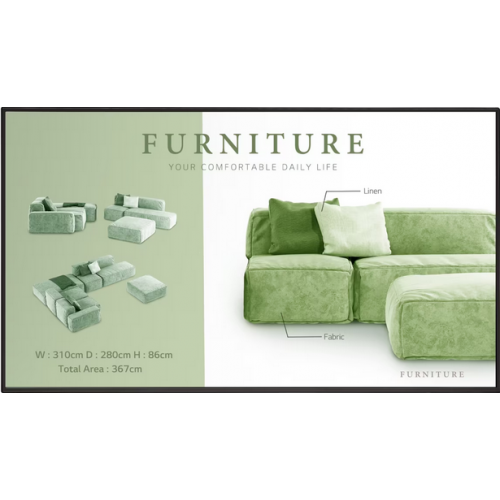 Business Display LG Seria UM5N-H 65UM5N-H, 65inch, 3840x2160pixeli, Black