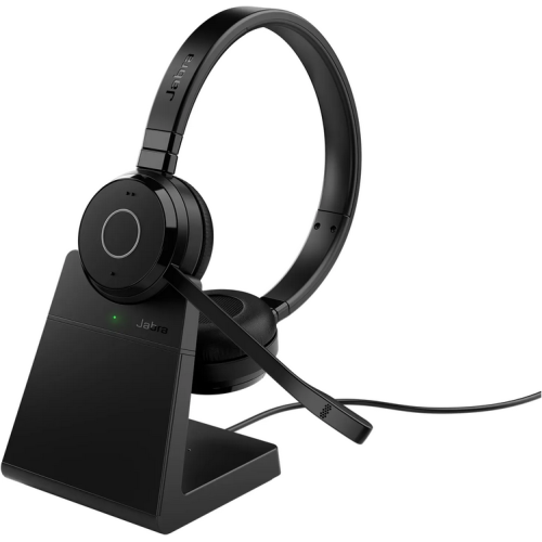 Casti cu microfon Jabra Evolve 65 TE Stereo UC, Bluetooth/USB-A, Black + Stand incarcare