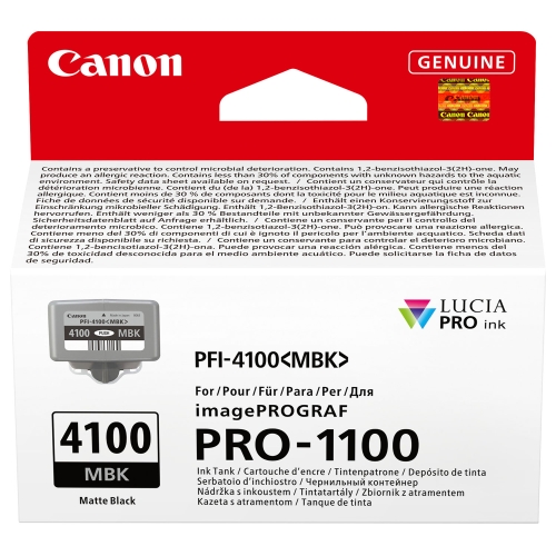 Cartus Cerneala Canon PFI-4100MBK Matte Black 6776C001