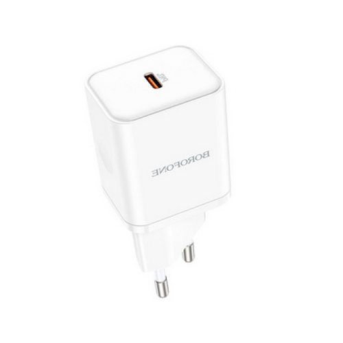 Incarcator retea Borofone BN6, 1 x USB-C, 20 W, White