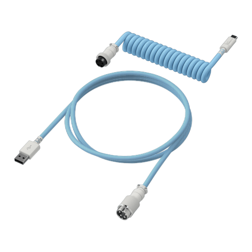 Cablu HP 6J680AA, USB-C male - USB-A male, 1.20 m, Light Blue-White