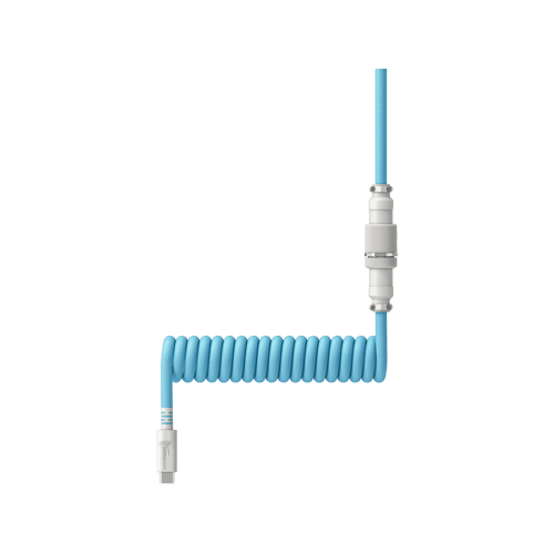 Cablu HP 6J680AA, USB-C male - USB-A male, 1.20 m, Light Blue-White