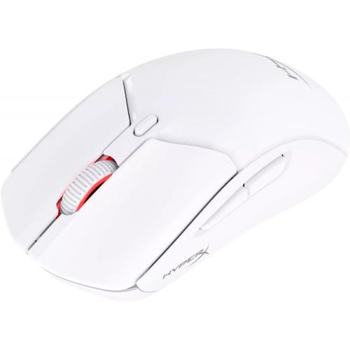 Mouse Optic HP HyperX Pulsefire Haste 2, USB-A/USB Wireless/Bluetooth, White