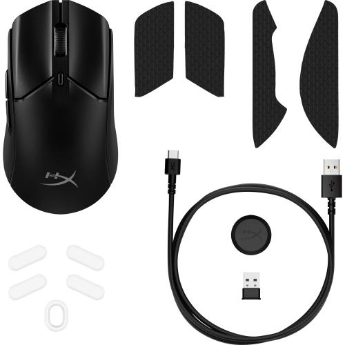 Mouse Optic HP HyperX Pulsefire Haste 2, USB-A/USB Wireless/Bluetooth, Black