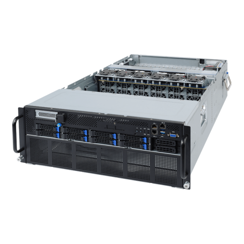 Server Gigabyte G482-Z52 V100, No CPU, No RAM, No HDD, No RAID, PSU 3x 22000W, No OS
