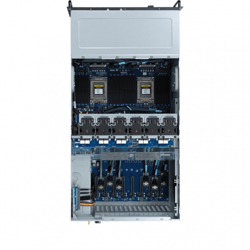 Server Gigabyte G482-Z53 V100, No CPU, No RAM, No HDD, No RAID, PSU 3x 22000W, No OS