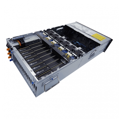Server Gigabyte G482-Z53 V100, No CPU, No RAM, No HDD, No RAID, PSU 3x 22000W, No OS