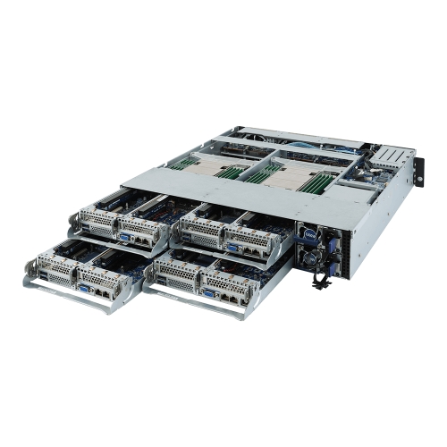 Server Gigabyte H242-Z10 VA00, No CPU, No RAM, No HDD, No RAID, PSU 2x 1200W, No OS