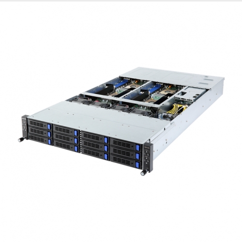 Server Gigabyte H261-3C0 V100, No CPU, No RAM, No HDD, Intel C621, PSU 2x 2200W, No OS