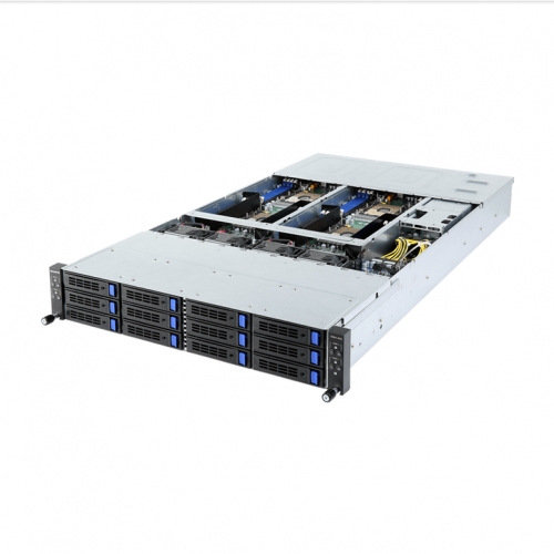 Server Gigabyte H261-H60 V100, No CPU, No RAM, No HDD, Intel C621, PSU 2x 2200W, No OS