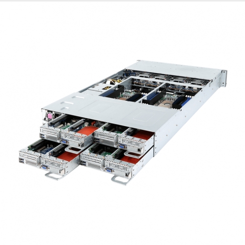 Server Gigabyte H261-H60 V100, No CPU, No RAM, No HDD, Intel C621, PSU 2x 2200W, No OS