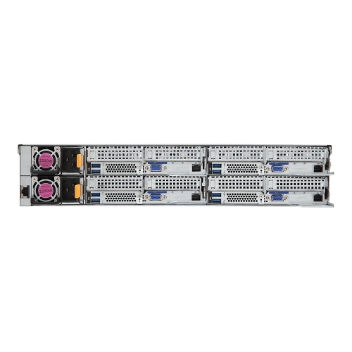 Server Gigabyte H261-H61 V100, No CPU, No RAM, No HDD, Intel C621, PSU 2x 2200W, No OS