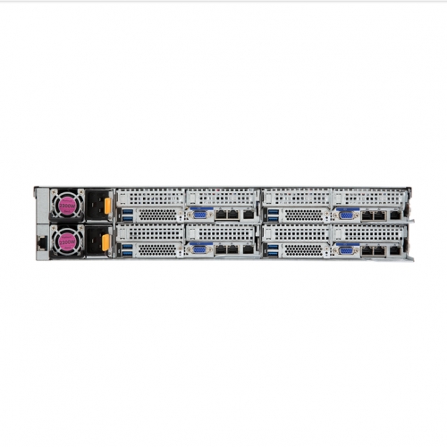 Server Gigabyte H261-N80 V100/A00/B00, No CPU, No RAM, No HDD, Intel C621, PSU 2x 2200W, No OS