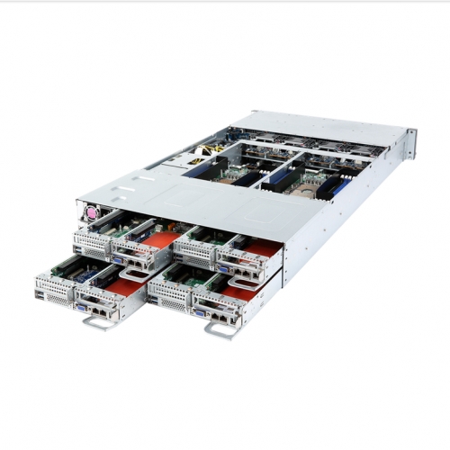 Server Gigabyte H261-N80 V100/A00/B00, No CPU, No RAM, No HDD, Intel C621, PSU 2x 2200W, No OS