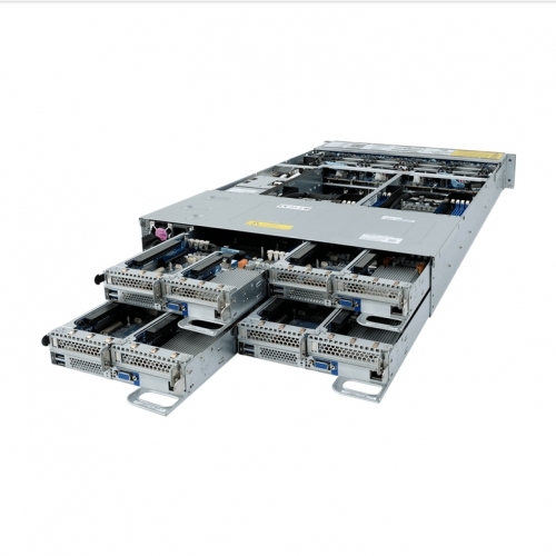 Server Gigabyte H261-PC0 V100, No CPU, No RAM, No HDD, Intel C621, PSU 2x 2200W, No OS