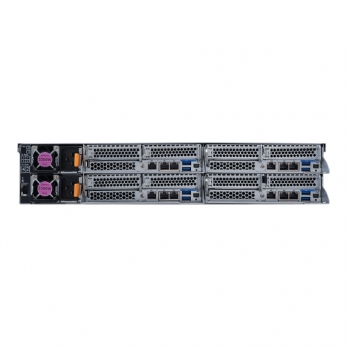 Server Gigabyte H262-Z6A V100, No CPU, No RAM, No HDD, No RAID, PSU 2x 2200W, No OS