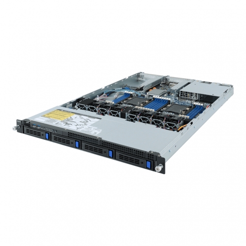 Server Gigabyte R161-340 V100/200, No CPU, No RAM, No HDD, Intel C621, PSU 1x 550W, No OS