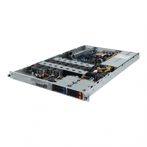 Server Gigabyte R161-R12 V100, No CPU, No RAM, No HDD, Intel X299, PSU 2x 1100W, No OS