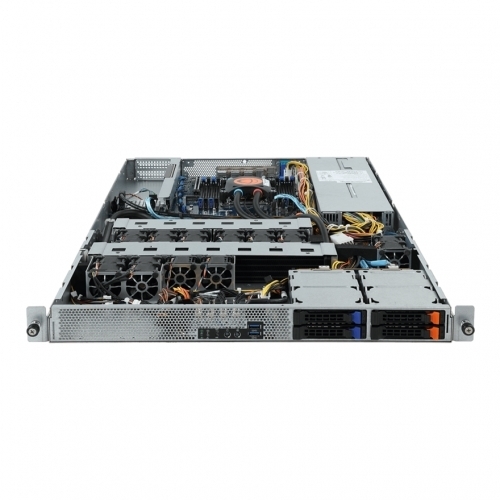 Server Gigabyte R161-R12 V100, No CPU, No RAM, No HDD, Intel X299, PSU 2x 1100W, No OS