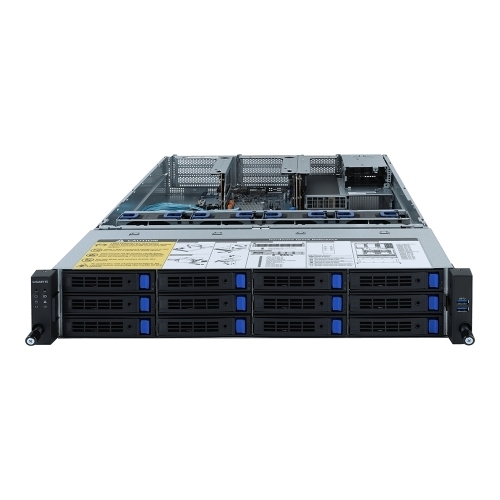 Server Gigabyte R261-3C0 V100/200, no CPU, no RAM, no HDD, Intel C621, PSU 1x 800W, No OS
