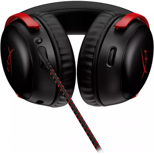 Casti cu microfon HP HyperX Cloud III, 3.5mm jack/USB-A/USB-C, Black-Red