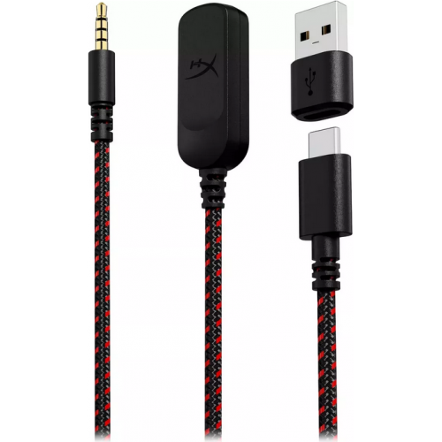 Casti cu microfon HP HyperX Cloud III, 3.5mm jack/USB-A/USB-C, Black-Red